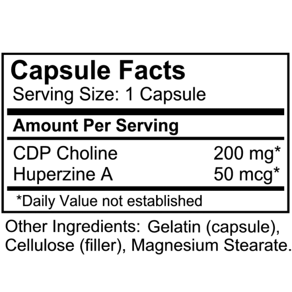 CDP Choline 200 mg + Hup-A 60 caps - Image 2