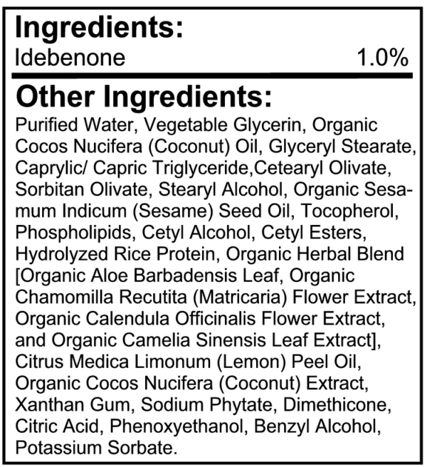Idebenone Cream 2 oz - Image 2