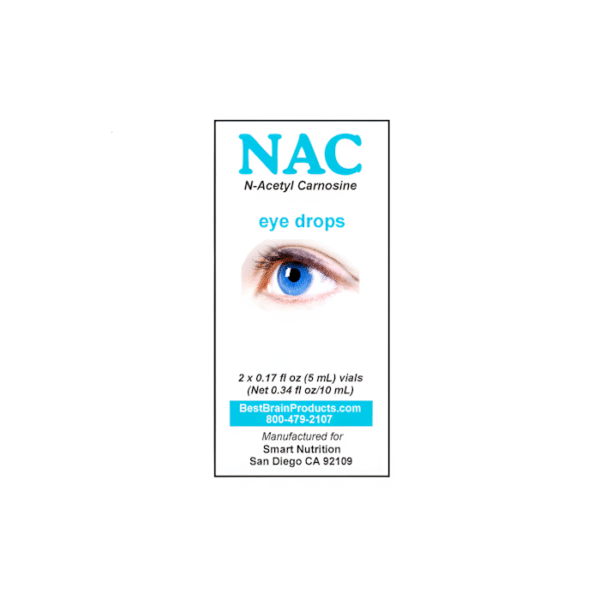 NAC (N-acetyl Carnosine) eye drops 2 x 5ml tubes