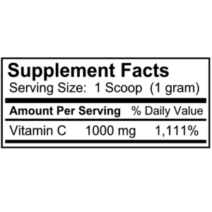 vitamin c supplement facts